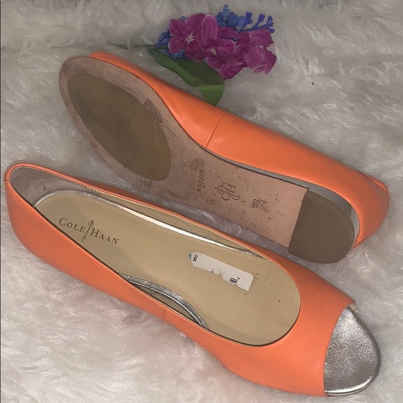 orange cole haan shoes